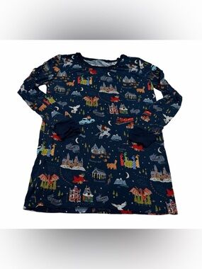 Little Sleepies Kids Pajama Top Long Sleeve Harry Potter Print Size 16